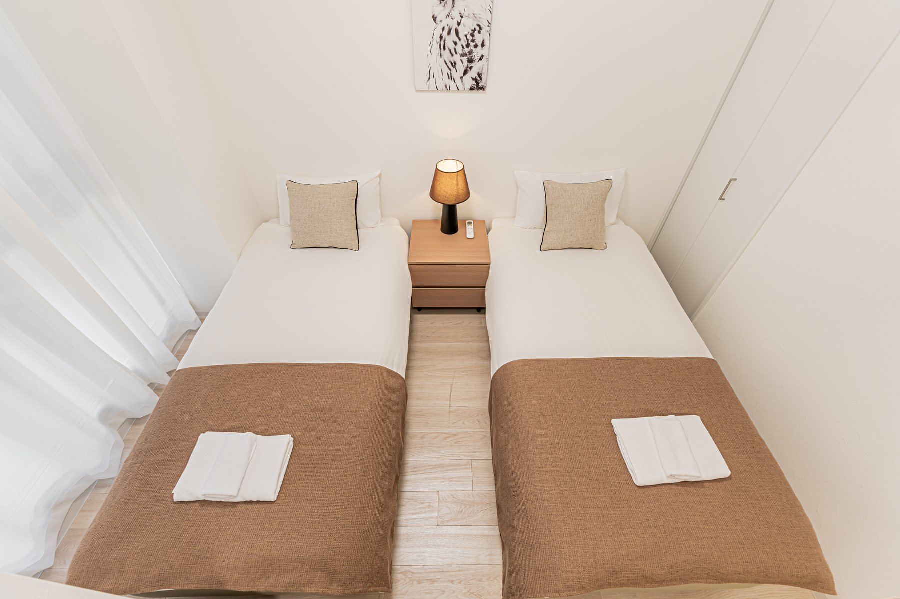 Twin beds